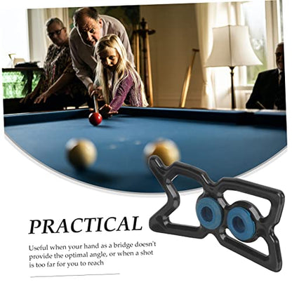Toddmomy Billiards Rack Snooker Bridge Head Cue Holder Easy to Install Remove Fit for Nine Ball Pool Table