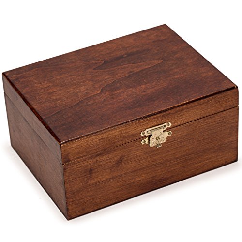 Husaria Staunton Tournament No. 4 Chessmen with 2 Extra Queens and Wooden Box, 3-inch Kings - color: Brown