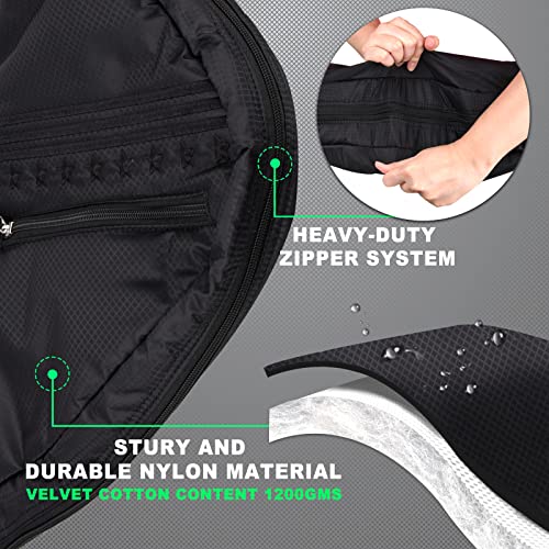 Big Teeth Golf Sunday Bag, Small Golf Bag Lightweight, Par 3 Golf Bag for A Few Clubs Driving Range, Practice with Carry Shoulder Strap Foldable Multi-Colour - color: Black