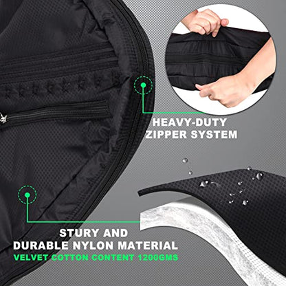 Big Teeth Golf Sunday Bag, Small Golf Bag Lightweight, Par 3 Golf Bag for A Few Clubs Driving Range, Practice with Carry Shoulder Strap Foldable Multi-Colour - color: Black