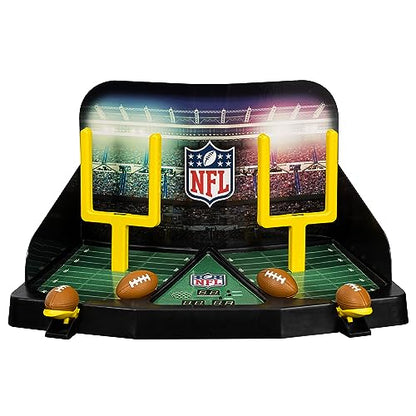 Franklin Sports Mini Football Field Goal Tabletop Game - Flying Field Goal Mini Football for Kids + Adults - Fun Indoor Sports Table Game for All Ages - Tabletop Toy