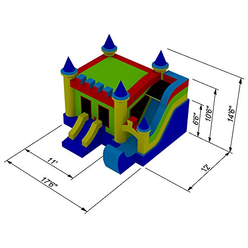 Commercial Grade Bounce House Castle Kingdom Jumper Slide 100% PVC Inflatable Only