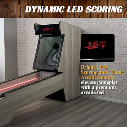 Barrington Roll and Score Multiple Styles Roll & Score Classic Arcade Game Collection, Durable & Stylish Designs with Game Balls, Perfect for Family Game Rooms - style: 10 Ft Premium