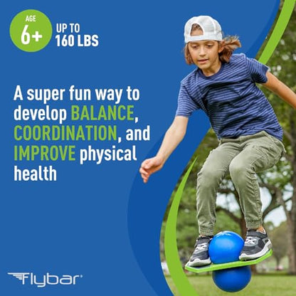 Flybar LED Pogo Trick Ball for Kids Balance Bounce Board w/Anti-Slip Deck - color: Dino