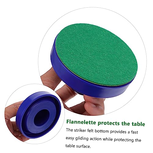 Toyvian Air Hockey Pusher and Puck Set 76mm Replacement Accessories for Game Tables Sturdy Plastic Suitable for Boys and Girls and Adults