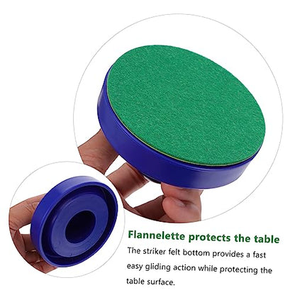 Toyvian Air Hockey Pusher and Puck Set 76mm Replacement Accessories for Game Tables Sturdy Plastic Suitable for Boys and Girls and Adults