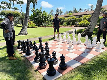 Chess House Giant Chess Set - 25 inch King, 32 Pieces, All-Weather Outdoor