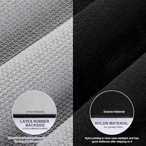 CyeeLife Darts Mat,297 X 66cm Professional Non Slip Carpet Mats for Floor and Dart Tips Protection,Black