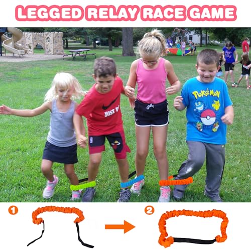 digi Easter Games for Kids and Family- 33 Pcs Potato Sack Race Bags,Egg and Spoon Race,Legged Relay Race Bands Easter Gifts Toys for Kids Outdoor Eggs Hunt Party Favors Activities（Over 3 years old）
