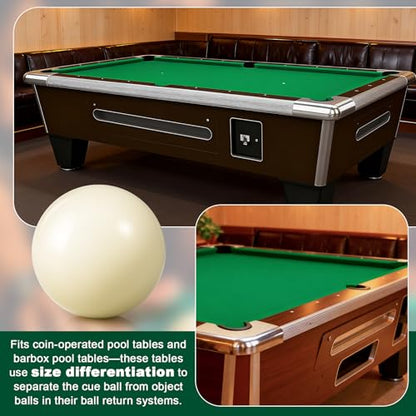 Soulchen Oversized Cue Ball 2 3/8" Training Ball Suitable for Billiard Pool Table for Coin-op and Barbox Tables