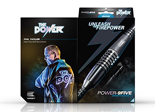 Target Darts Phil Taylor Power 9-Five Gen 4 95% Tungsten Soft Tip Darts Set