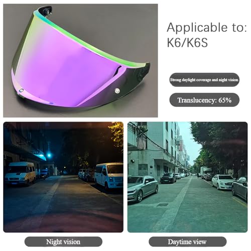 AGV K6 and K6S Visor (Bright purple) - color: Bright Purple