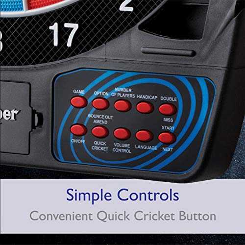 Viper 777 Electronic Dartboard – 15.5" Regulation Target, 43 Games, LCD Scoring, 8 Players, Soft Tip Darts Included