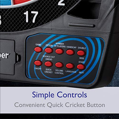 Viper 777 Electronic Dartboard – 15.5" Regulation Target, 43 Games, LCD Scoring, 8 Players, Soft Tip Darts Included