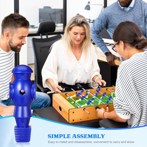 Homoyoyo 4pcs Foosball Men Replacement, Football Players Parts Foosball Man Table Player Football Machine Accessories - color: Blue