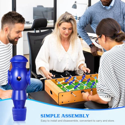 Homoyoyo 4pcs Foosball Men Replacement, Football Players Parts Foosball Man Table Player Football Machine Accessories - color: Blue