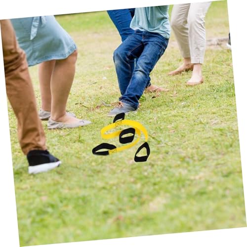 BESPORTBLE 2pcs Team Building Legged Race Bands for Boys and Girls and Adults Cooperative Backyard Game for Carnival Events for Relay Races and Family Fun Activities