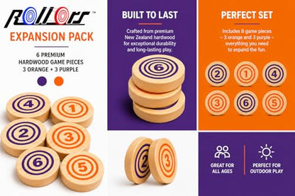 Rollors Backyard Game Expansion Pack (Orange and Purple Discs Only)