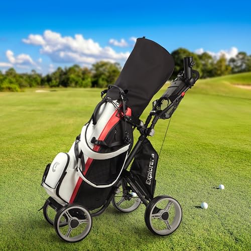 Caddytek Golf Explorer V8 Superlite Deluxe Push Cart - color: Dark Grey