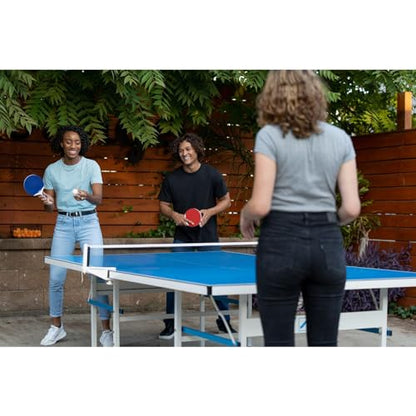 STIGA Outdoor Table Tennis Table – All-Weather Waterproof Aluminum Ping Pong Table with Net & Post, QuickPlay Assembly, 108" L x 60" W x 30" H - style: XTR