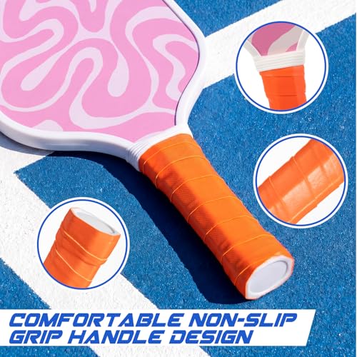 Wood Paddleball Racket Set PE Equipment for Elementary School Paddle Ball Racket with Non Slip Grip Physical Education Class Equipment for Men Women - size: Retro