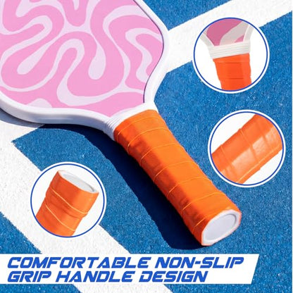 Wood Paddleball Racket Set PE Equipment for Elementary School Paddle Ball Racket with Non Slip Grip Physical Education Class Equipment for Men Women - size: Retro