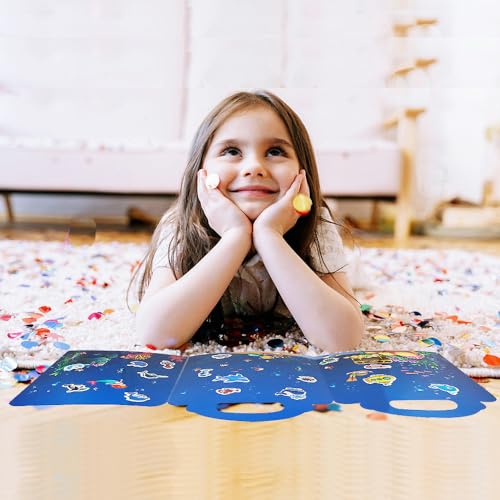 Reusable Sticker Book for Kids, 5 Sets Educational Learning Toys Travel Stickers Activity Books for Toddler Girls Boys Age 3+ Birthday Gifts - Fairy, Ocean, Farm, Dinosaur & Animals - style: Farm + Fairy tale + Ocean + Dinosaur + Animal