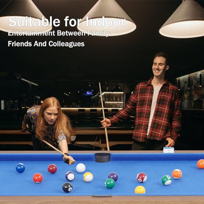 RAYKEEP 4FT Billiard Table, Mini Pool Table for Teens and Adults, Indoor & Outdoor Game Table Set Includes 2 Cue Sticks, 16 Balls, Triangle, Chalk for Game Room Family (Green)