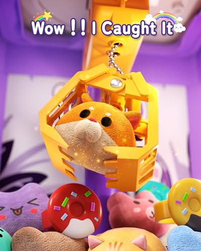 Jovow Claw Machine for Kids, Mini Vending Machine with Game Coins & Music, Prize Dispenser Toys for Girls and Boys, Electronic Claw Game Machine for Party Birthdays, Includes 30 Mini Toys - style: Unicarns