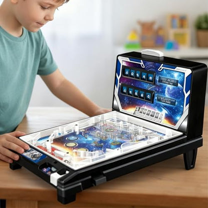 Electronic Arcade Pinball, Ball Shooting Desktop Game, Nostalgia Arcade Machine, Light and Sound Effects, Pinball Game for Kids & Adults Ages 6+