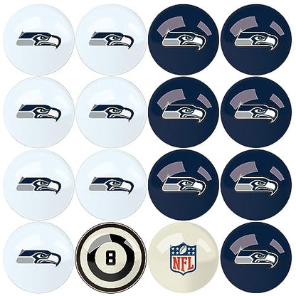 Imperial NFL Billiard Ball Set with Numbers - color: Seattle Seahawks