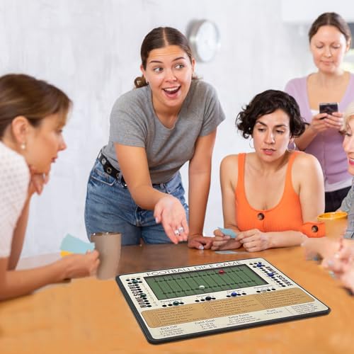 Football Dice Board Game – Fun Wooden Tabletop Game for Family Game Night, Icebreaker, and Parties – Exciting Dice Football Game with Dice Tray, Perfect for Adults