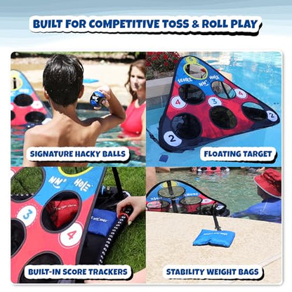 TOSS & ROLL NN' Hole - Portable Cornhole Game for Water or Land | for All Ages