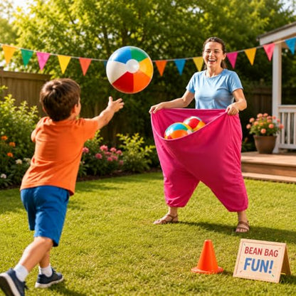 CZBZ Granny Pants Balls 20PCS Replacement Balls for Granny Pants Yard Game, Blow Up Beach Balls Only for Backyard Outdoor Party Catch Game, Extra Inflatable Bouncy Balls for Kids & Adults