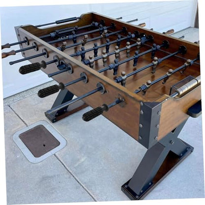 Table Foosball Handle Set with Toothed Grips End Caps and Soccer Balls Kit Replacement Accessories for Kids and Adults Tabletop Foosball Game Durable and Comfortable 3.74In Handles