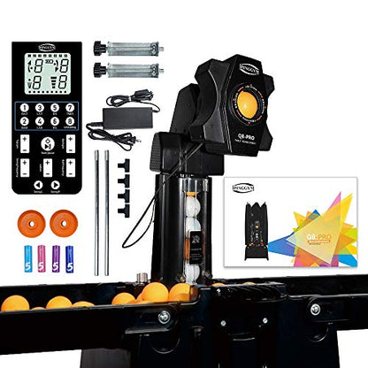 Table Tennis Robot/Ping Pong Ball Machine,Automatic Table Tennis Machine for Training/Tabletop Table Tennis Games with Customize Spin, Frequency, Ball Speed,Landing, Height - color: Q8-PRO Advanced Edition