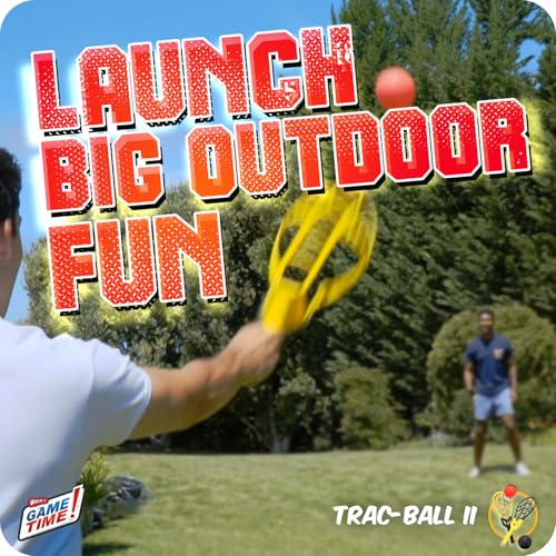 Wham-O Game Time Trac-Ball II. with or Without 2 Rackets. Air Action Balls for Outdoor Play for Kids & Adults of All Ages | Original Tracball & Other Outdoor Games - style: With Rackets