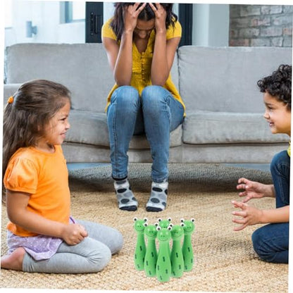 POPETPOP 1Set Cartoon Bowling Adorable Bowling with Cartoon Pins Fun Indoor Sports Game for for Young