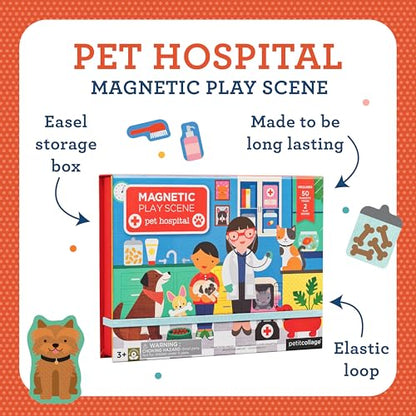 Petit Collage Mag Play Scene Pet Hospital - color: Mag Play Scene Pet Hospital