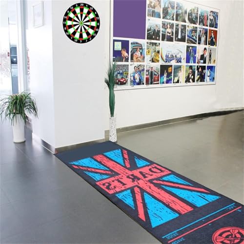 Dart Board Mat ，with Throw Lines, Heavy Duty Rubber Dart Mat, Anti Slip Dart Carpet for Dart Game, Beginners and All Dart Types