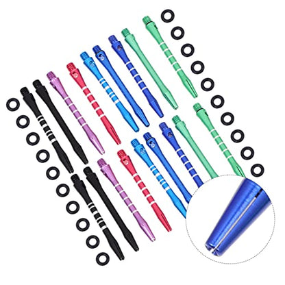 Garneck 1set Aluminum Alloy Dart Shafts Lightweight Metal Dart Rods and Easy to Install for Enhanced Control