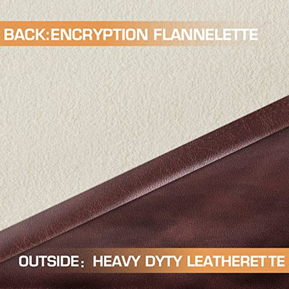 Pool Table Cover 8 Feet Leather/Brown/Waterproof Billiard Table Covers, 8ft Pool Table Covers Outdoor for Billiard Pool Table