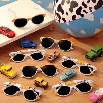 48 Pcs Toy Inspired Inflatable Beach Balls with Matching Glasses 10 Inch Animated Blow up Balls Pool Party Supplies for Water Birthday Beach Summer Holiday Fun - style: Splicing