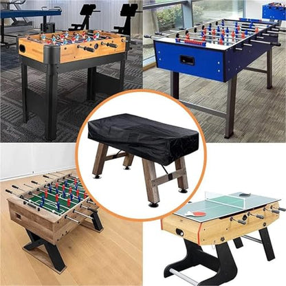 2pcs Billiard Foosball Table Oxford Cloth Cover Waterproof Dustproof Full Coverage Protection for Game Tables