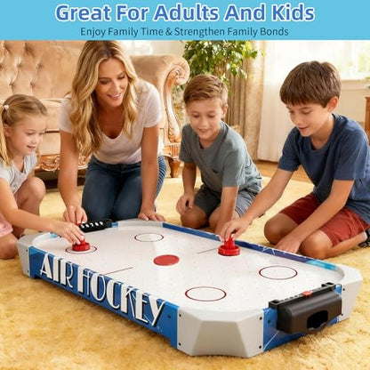 40 inch Table Top Air Hockey Table Kids and Adults, Includes Pucks and Paddles,Hockey Game Table for Home, Game Room, Office