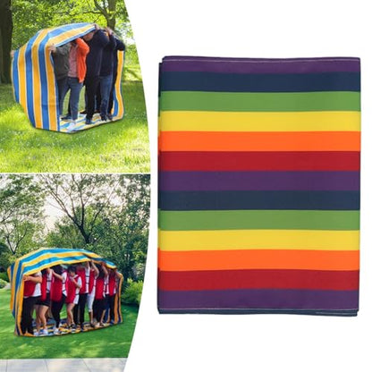 kowaku Outdoor Relay Race Rolling Mat Playing Run Mat Field Day Teamwork Building Run Mat for Students Family Birthday, 8m