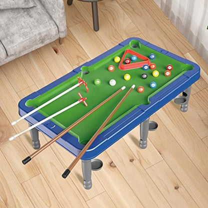 Portable Mini Tabletop Billiards Home Use Desktop Bowling Game Toy Games Desktop Snooker Pool Table Set for Kids Adults Boys Girls, upgrade
