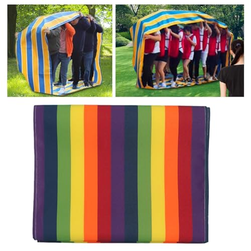 kowaku Outdoor Relay Race Rolling Mat Playing Run Mat Field Day Teamwork Building Run Mat for Students Family Birthday, 8m