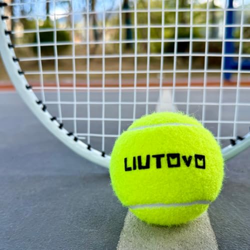 12 Pack Tennis Balls - Come with Mesh Bag for Easy Transport, Good for Beginner Training Tennis Balls Bulk, Practice Balls for Beginner, Pet Dog Playing Balls