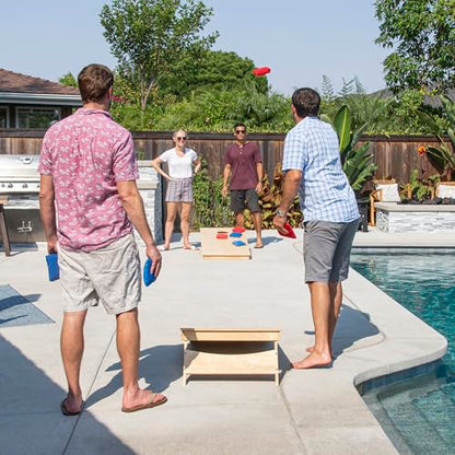GoSports Tournament Edition Regulation Cornhole Game Set - 4 ft x 2 ft Wood Boards with 8 Dual Sided (Slide and Stop) Bean Bags - style: Classic Tournament Edition